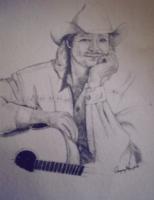 Alan Jackson - Pencil Drawings - By Gregory Rumplik, Freehand Drawing Artist