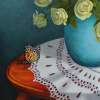 Monarch And Roses - Oil On Canvas Paintings - By Robert Goldsberry, Realism Painting Artist