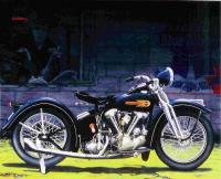 Motorcycles - The 61 E - Oil On Canvas