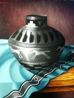 Still Life - The Maria Pot - Oil On Canvas