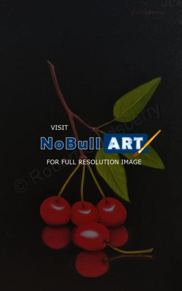 Still Life - Cherry No 1 - Oil On Canvas