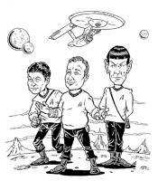 Star Trek - Ink Other - By Alan Mac Bain, Cartoon Other Artist