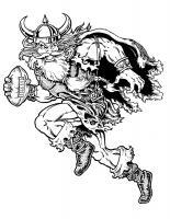 Viking Mascot - Ink Other - By Alan Mac Bain, Cartoon Other Artist