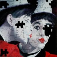 Mime Puzzle - Oil On Canvas Paintings - By Peter Seminck, Realism Painting Artist