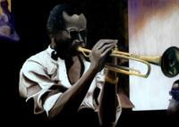 People - Miles Davis - Oil On Canvas