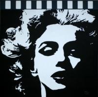 Norma Jeane - Acrylic On Canvas Paintings - By Peter Seminck, Popart Painting Artist