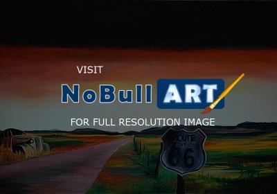 Landscapes - Route 66 - Oil On Canvas