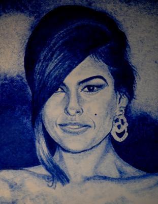 People - Eva Mendez - Ink On Paper