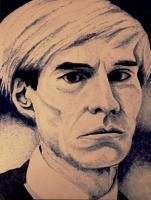 Andy Warhol - Ink On Paper Mixed Media - By Peter Seminck, Impressionism Mixed Media Artist