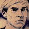 Andy Warhol - Ink On Paper Mixed Media - By Peter Seminck, Impressionism Mixed Media Artist