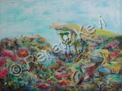 Oceans Dreams - Garden Of Good And Eden I - Oil