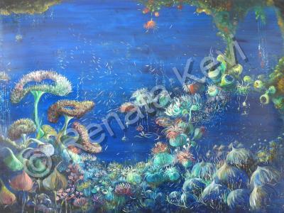 Oceans Dreams - Garden Of Good And Eden II - Oil