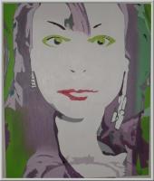 Self Portrait - Oil On Canvas Paintings - By Alexandra Stanisavljevic, Pop Art Painting Artist