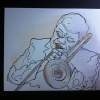 All That Jazz - Acylic And Caran Dache On Art Drawings - By Elias Sackey-Walker, Free Hand Drawing Drawing Artist