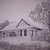 Old Railroad Depot - Ink Drawings - By Richard Hall, Ink Drawings Drawing Artist