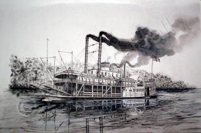 Riverboats - Riverboat Dubuque - Ink