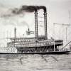 Riverboat  J M White - Ink Drawings - By Richard Hall, Ink Drawings Drawing Artist