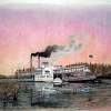 Riverboat Saint Paul - Mixed Media Mixed Media - By Richard Hall, Ink Drawings Mixed Media Artist