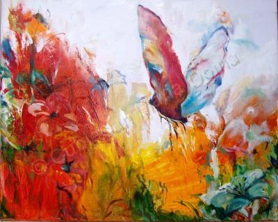 Flowers - Wild  Flower - Oil On Canvas