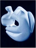 Mrs Chagall In Flight - Plaster Sculptures - By Gordon Adams, Direct Carving Sculpture Artist