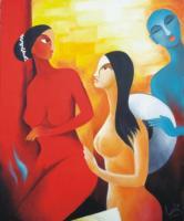 Fairsex - Oil On Canvas Paintings - By Lalit Jain, Surreal Painting Artist