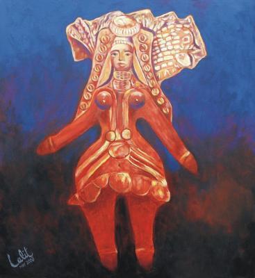 Painting - Goddess Of Luck - Oil On Canvas