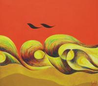 Birds - Acrylic On Canvas Paintings - By Lalit Jain, Surreal Painting Artist