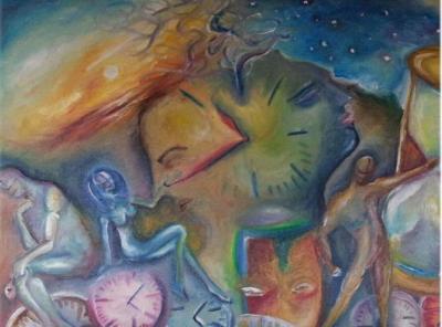 Expressionism - Tempus Fugit - Oil On Canvas