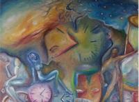 Expressionism - Tempus Fugit - Oil On Canvas