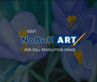 Nature - Blumenbeet - Oil On Canvas
