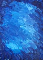 Light Blue Water - Oil On Canvas Paintings - By Martin Hill, Abstract Painting Artist