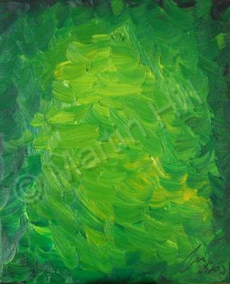 Fancy - Green Water - Oil On Canvas