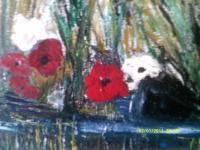 Swamp Flowers - Acrylic Paintings - By Timothy Wilkie, Impressionism Painting Artist