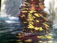 Defeat On Lake George - Acrylic Paintings - By Timothy Wilkie, Impressionism Painting Artist