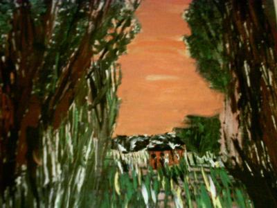 Omniverse - The Homestead - Stick Painting In Acrylic