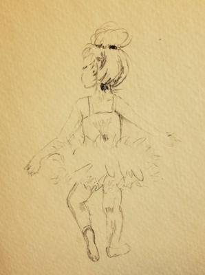 Drawings And Sketches - Tiny Dancer Drawing - Pencil On Paper