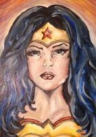 Fantasy And Magics - Wonder Woman - Oil On Canvas