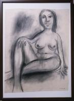 Drawings - Woman - Charcoal