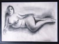 Woman - Charcoal Drawings - By Gareth Wozencroft, Classic Traditional Drawing Artist