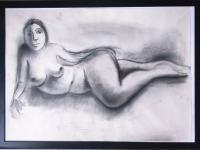 Drawings - Woman - Charcoal