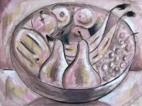 Fruit Bowl - Mixed Paintings - By Gareth Wozencroft, Classic And Traditional Painting Artist