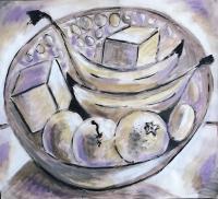 Fruit Bowl - Mixed Paintings - By Gareth Wozencroft, Classic And Traditional Painting Artist