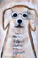 Intelligent Puppy - Mixed Paintings - By Gareth Wozencroft, Classic And Traditional Painting Artist