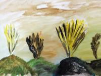 The Unknown - Water Color Paintings - By Claudia Soeiro, Water Color Painting Artist