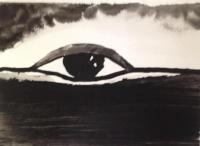 The Eye - China Ink Paintings - By Claudia Soeiro, China Ink Painting Artist