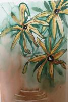 Flores - Water Color Paintings - By Claudia Soeiro, Water Color Painting Artist