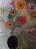 Oils - Flowers - Oil Over Canvas