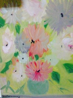 Oils - Flowers - Oil Over Canvas