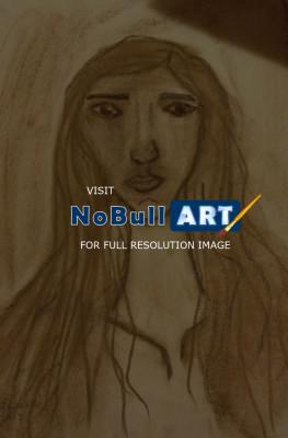 Draws - Auto-Portrait - Sepia Grafity And Charcoal