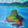 Mokolii Island - Prof Qlty Oil On 3X P Cnv Paintings - By Joseph Ruff, Realism Painting Artist